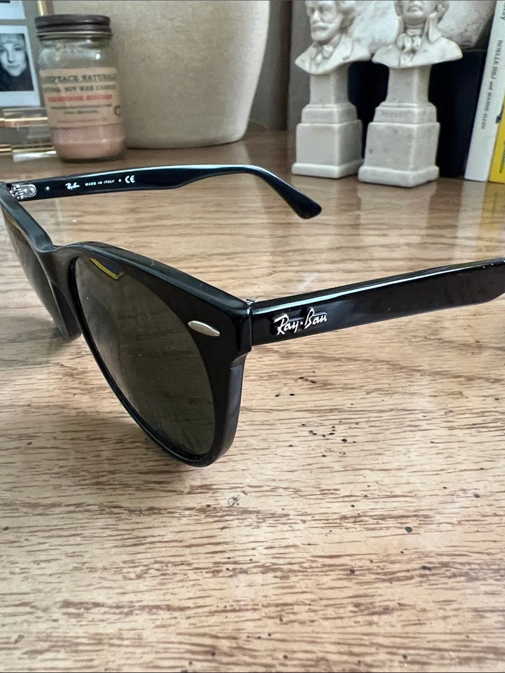Ray-Ban Black Cat-Eye Sunglasses with Dark Lenses